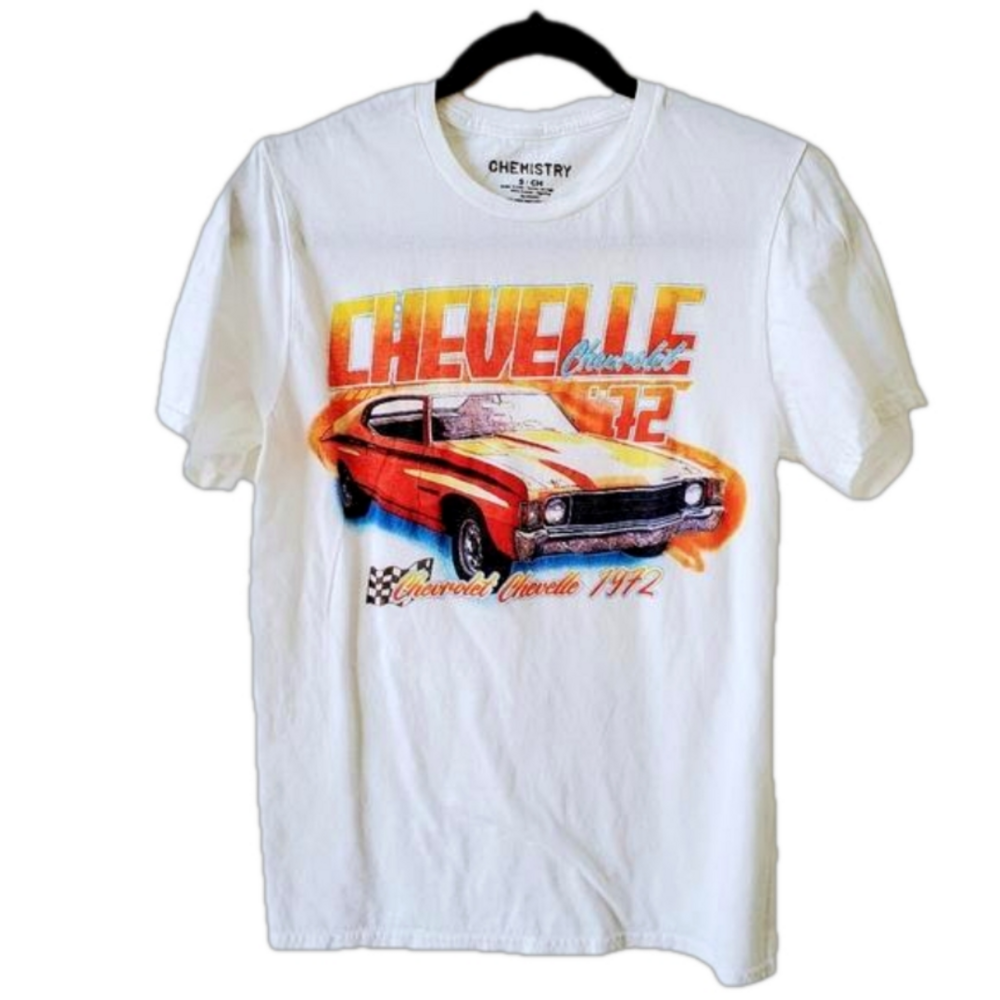 Vintage Chemistry Orange Chevrolet Chevelle 1972 Unisex T-Shirt Size Small